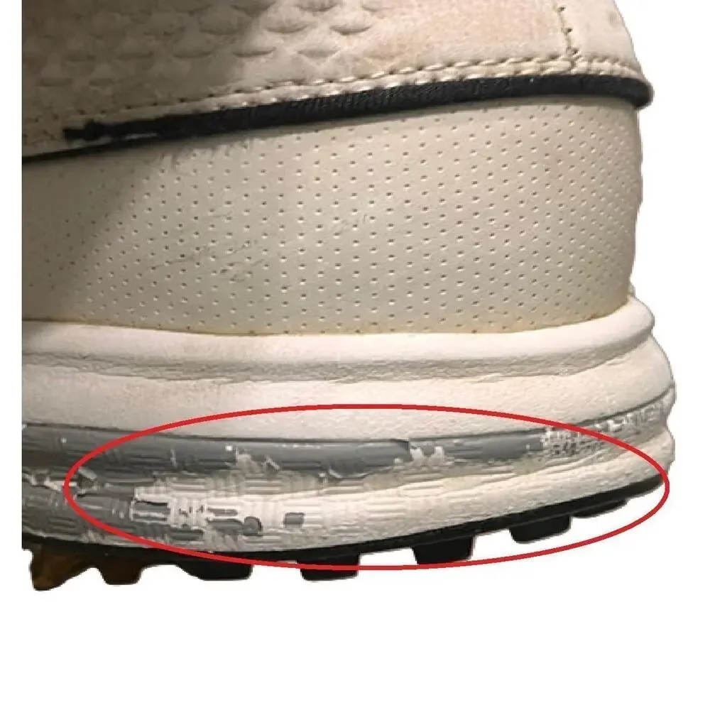 Footjoy Contour Fit Golf Shoes Mens Size 8 Soft Spike 54091 White/Blk